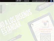 Tablet Screenshot of impresionartebogota.com